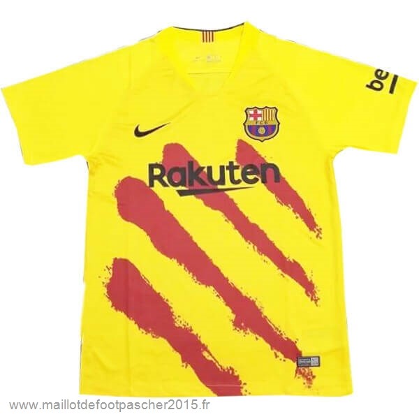 Maillot Foot Achat Entrainement Barcelone 2019 2020 Jaune