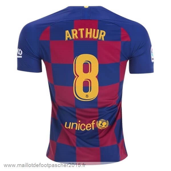 Maillot Foot Achat NO.8 Arthur Domicile Maillot Barcelone 2019 2020 Jaune