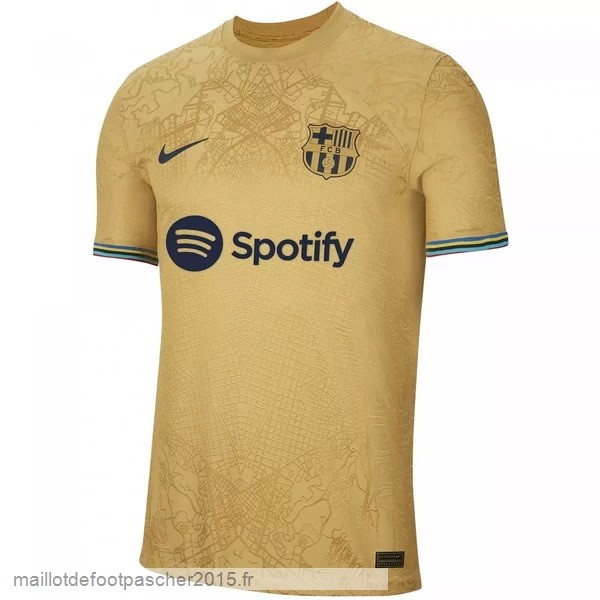 Maillot Foot Achat Thailande Exterieur Joueurs Maillot Barcelona 2022 2023 Jaune