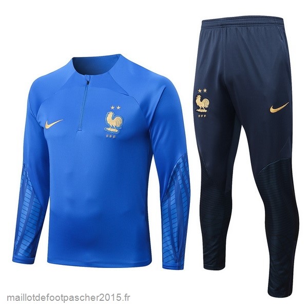 Maillot Foot Achat Survêtements France 2022 II Bleu