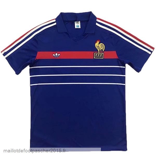 Maillot Foot Achat Domicile Maillot France Rétro 1983 1985 Bleu