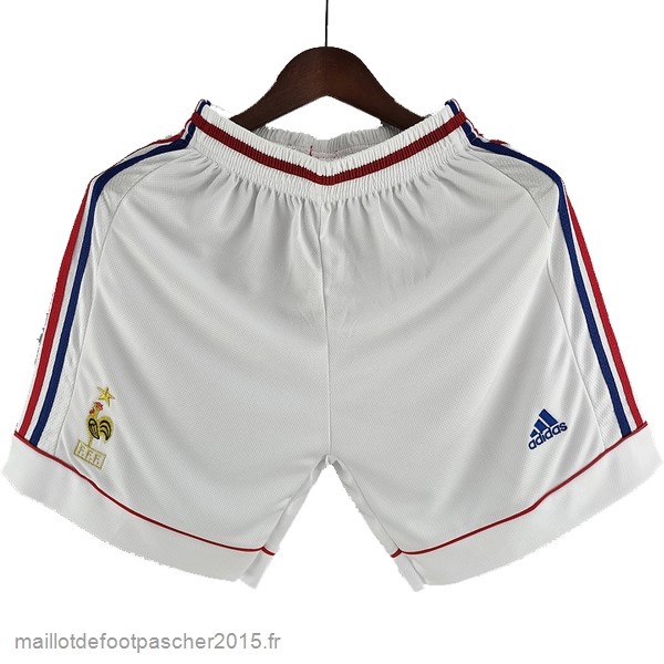 Maillot Foot Achat Domicile Pantalon France Rétro 1998 Blanc