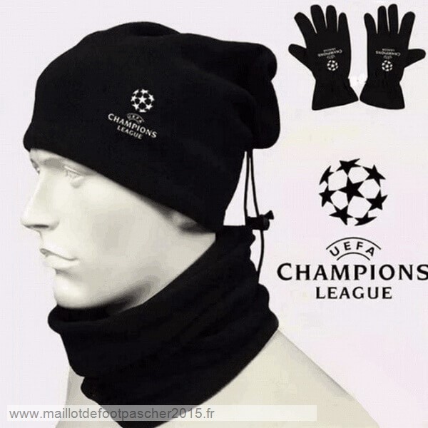 Maillot Foot Achat Conjunto De Écharpe Champions Noir