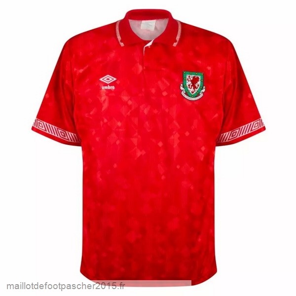 Maillot Foot Achat Domicile Maillot Pays de Galles Rétro 1991 Rouge