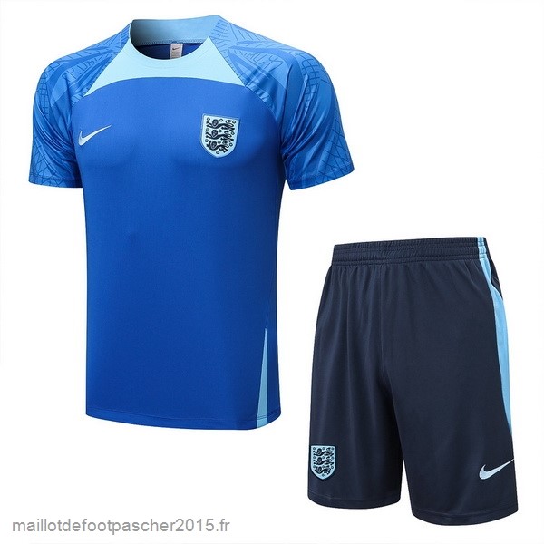 Maillot Foot Achat Entrainement Ensemble Complet Angleterre 2022 Bleu