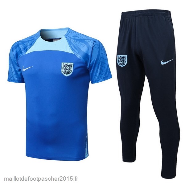 Maillot Foot Achat Entrainement Ensemble Complet Angleterre 2022 I Bleu