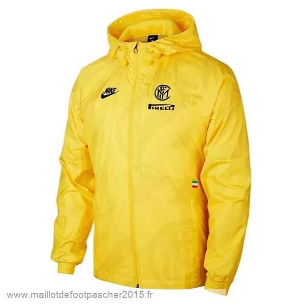 Maillot Foot Achat Coupe Vent Inter Milán 2020 2021 Jaune