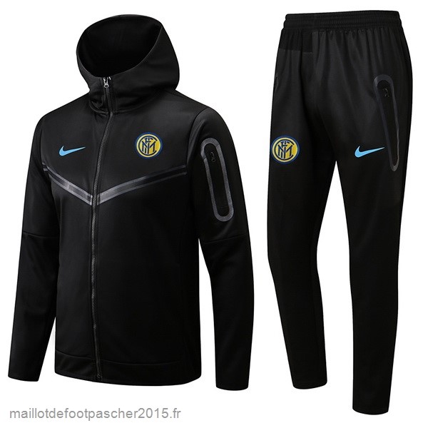 Maillot Foot Achat Sweat Shirt Capuche Inter Milán 2022 2023 Noir