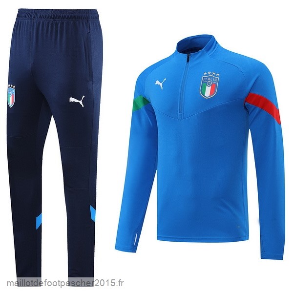 Maillot Foot Achat Ensemble Complet Sudadera Entrainement Italie 2022 Bleu