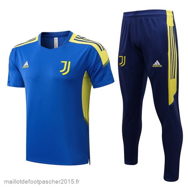 Maillot Foot Achat Entrainement Ensemble Complet Juventus 2021 2022 Bleu I Jaune