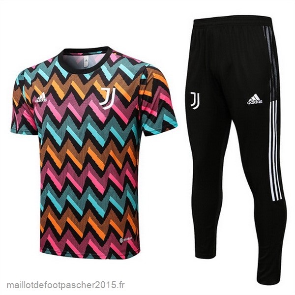 Maillot Foot Achat Entrainement Ensemble Complet Juventus 2022 2023 Jaune Rose