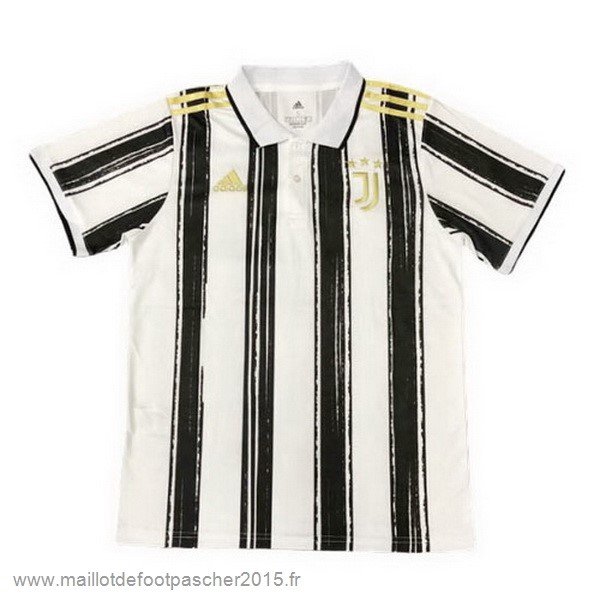 Maillot Foot Achat Polo Juventus 2020 2021 Blanc Noir