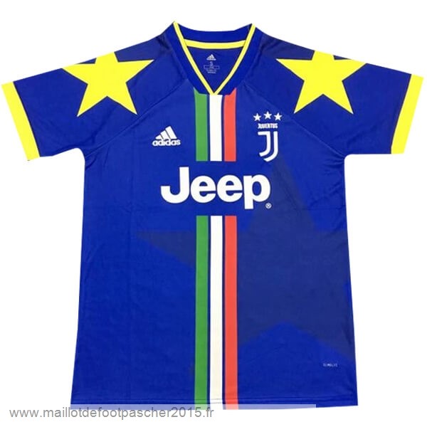 Maillot Foot Achat Entrainement Juventus 2019 2020 Bleu Jaune