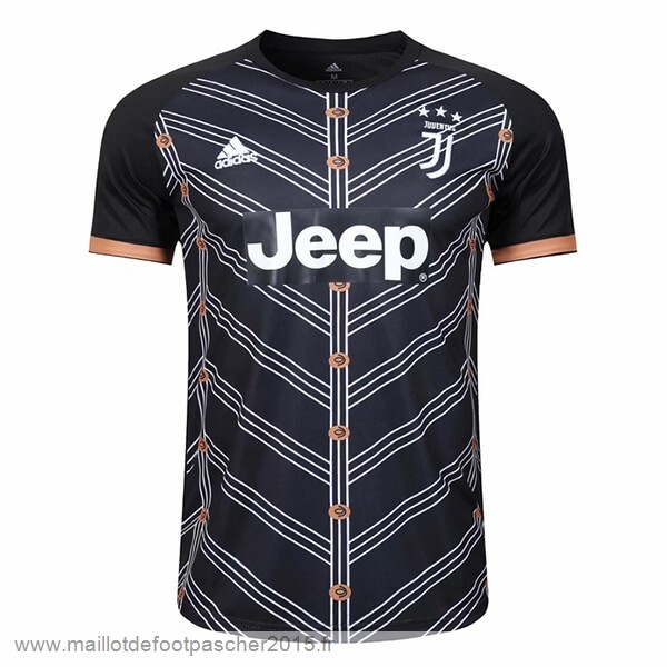 Maillot Foot Achat Entrainement Juventus 2019 2020 Rose Noir