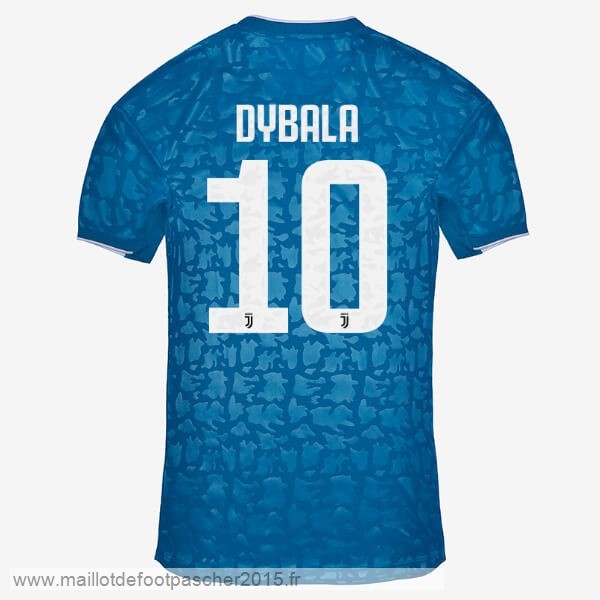 Maillot Foot Achat NO.10 Dybala Third Maillot Juventus 2019 2020 Bleu