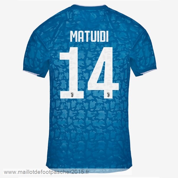 Maillot Foot Achat NO.14 Matuidi Third Maillot Juventus 2019 2020 Bleu