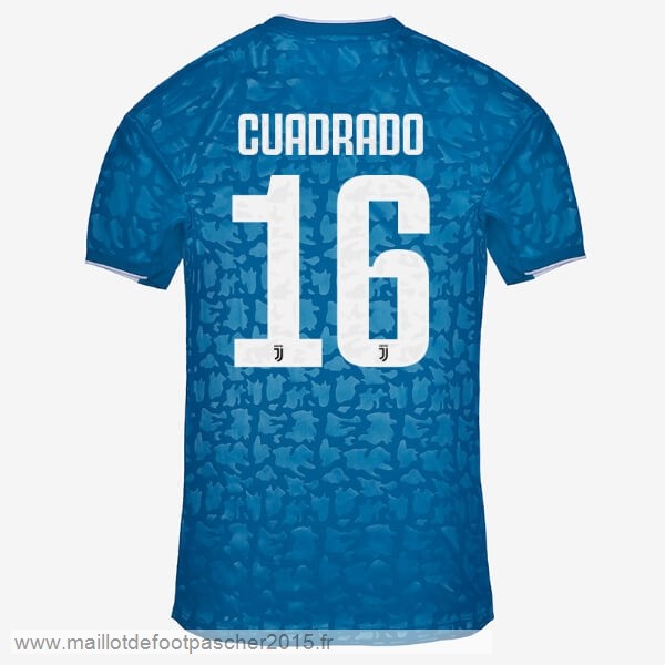 Maillot Foot Achat NO.16 Cuadredo Third Maillot Juventus 2019 2020 Bleu