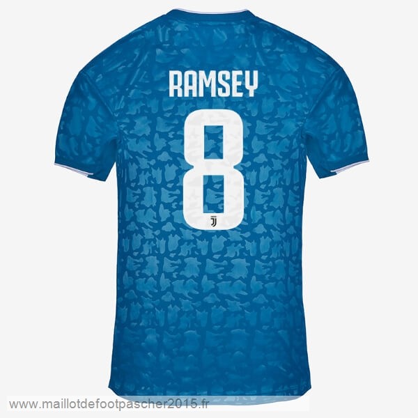 Maillot Foot Achat NO.8 Ramsey Third Maillot Juventus 2019 2020 Bleu