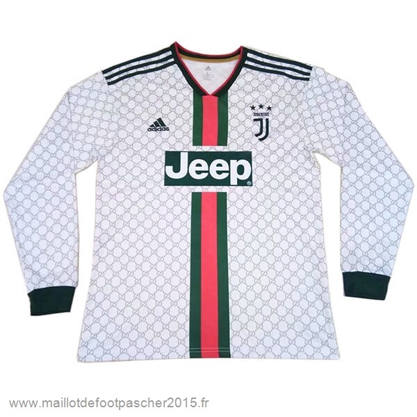 Maillot Foot Achat Spécial Manches Longues Juventus 2019 2020 Blanc