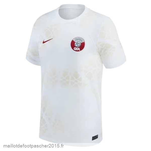 Maillot Foot Achat Thailande Exterieur Maillot Katar 2022 Blanc