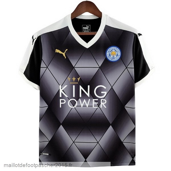 Maillot Foot Achat Exterieur Maillot Leicester City Rétro 2015 2016 Noir