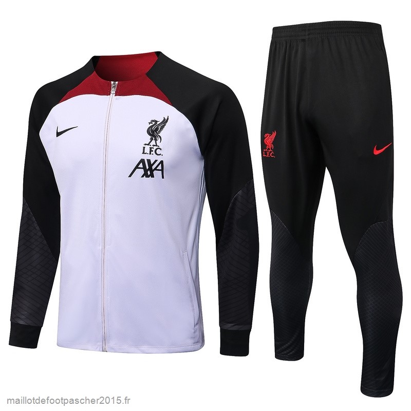 Maillot Foot Achat Survêtements Liverpool 2022 2023 Blanc I Noir