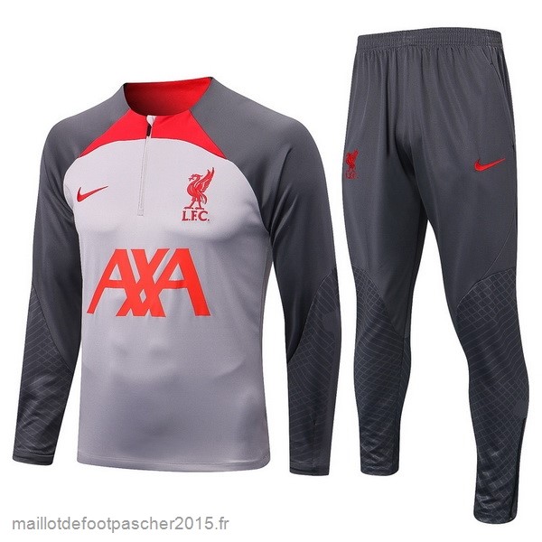 Maillot Foot Achat Survêtements Liverpool 2022 2023 Gris Rouge