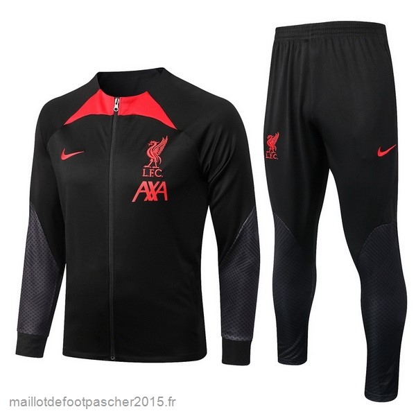 Maillot Foot Achat Survêtements Liverpool 2022 2023 Noir III Rouge