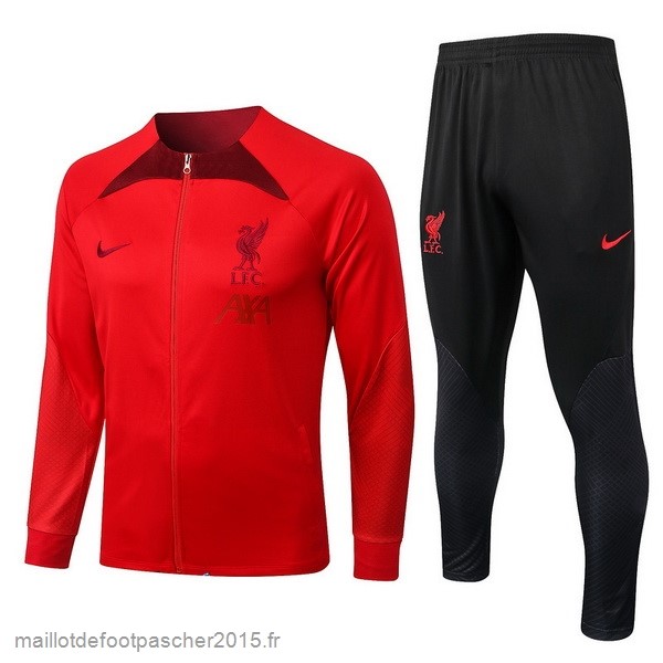 Maillot Foot Achat Survêtements Liverpool 2022 2023 Rouge II Noir