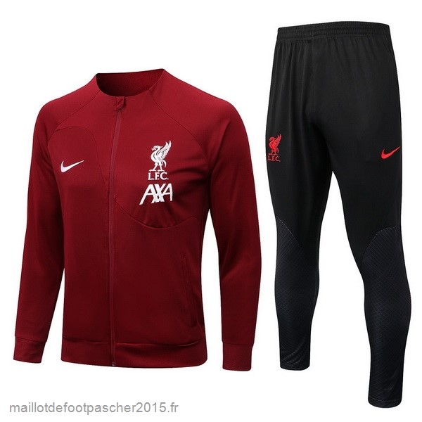 Maillot Foot Achat Survêtements Liverpool 2022 2023 Rouge Marine Noir