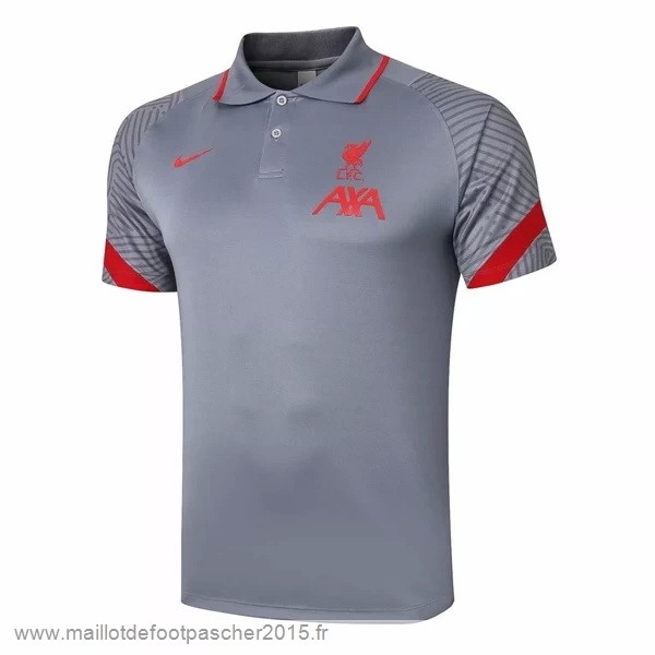 Maillot Foot Achat Polo Liverpool 2020 2021 Gris Clair