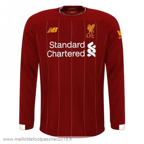 Maillot Foot Achat Domicile Manches Longues Liverpool 2019 2020 Rouge