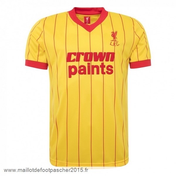 Maillot Foot Achat Exterieur Maillot Liverpool Rétro 1982 1983 Jaune