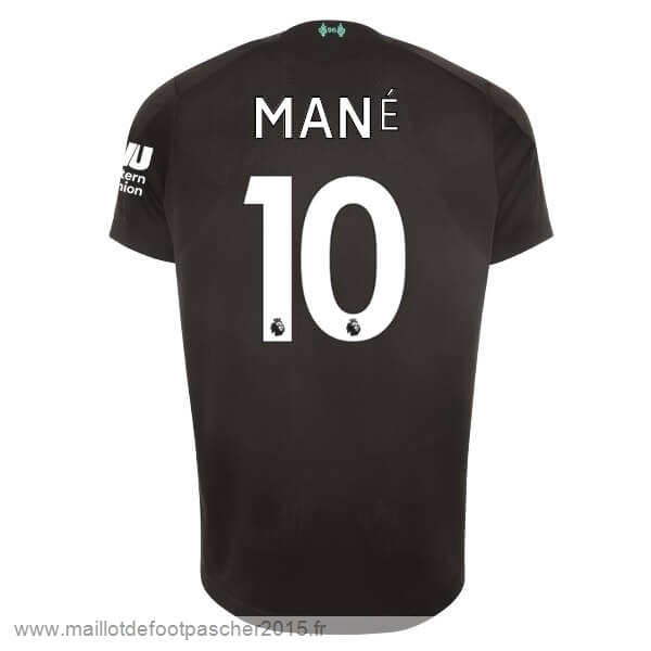 Maillot Foot Achat NO.10 Mane Third Maillot Liverpool 2019 2020 Noir