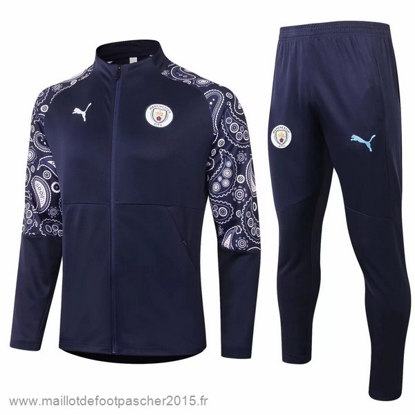 Maillot Foot Achat Survêtements Manchester City 2020 2021 Bleu Marine