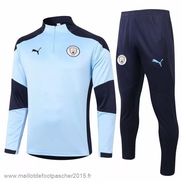 Maillot Foot Achat Survêtements Manchester City 2020 2021 Bleu Noir