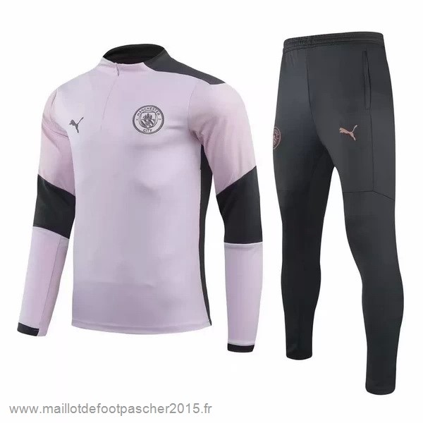 Maillot Foot Achat Survêtements Manchester City 2020 2021 Rose Noir