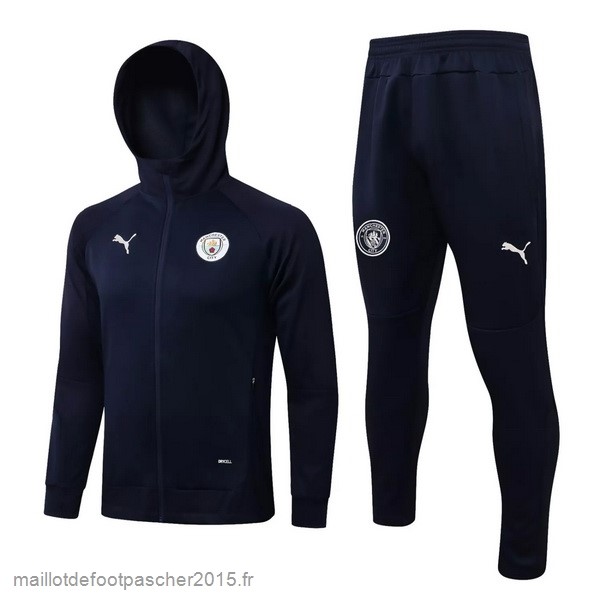 Maillot Foot Achat Sweat Shirt Capuche Manchester City 2021 2022 Bleu Marine