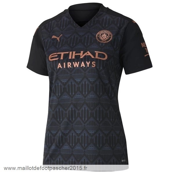 Maillot Foot Achat Exterieur Maillot Femme Manchester City 2020 2021 Noir