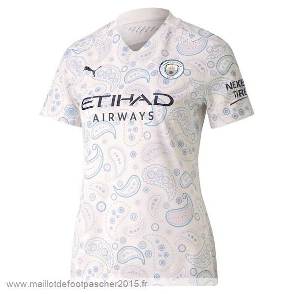 Maillot Foot Achat Third Maillot Femme Manchester City 2020 2021 Blanc