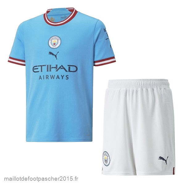 Maillot Foot Achat Domicile Conjunto De Enfant Manchester City 2022 2023 Bleu