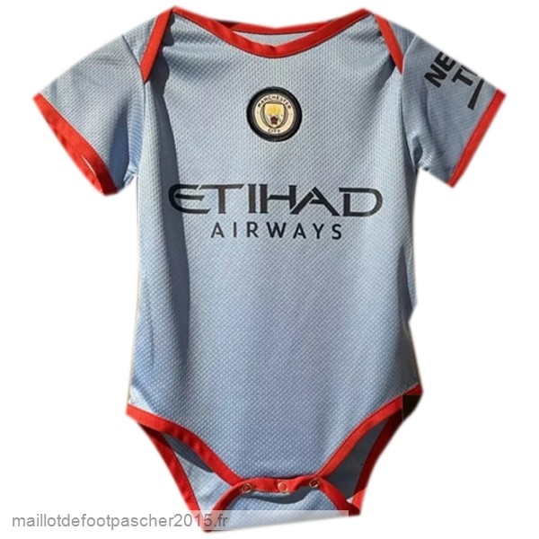 Maillot Foot Achat Domicile Onesies Enfant Manchester City 2022 2023 Bleu