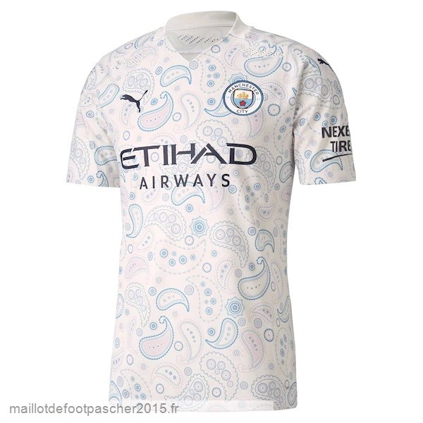 Maillot Foot Achat Third Maillot Manchester City Rétro 2020 2021 Blanc