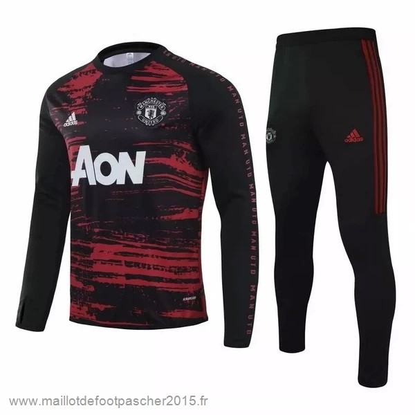 Maillot Foot Achat Survêtements Manchester United 2020 2021 Noir Rouge Marine