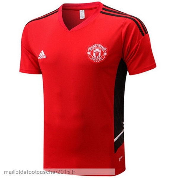 Maillot Foot Achat Entrainement Manchester United 2022 2023 Rouge