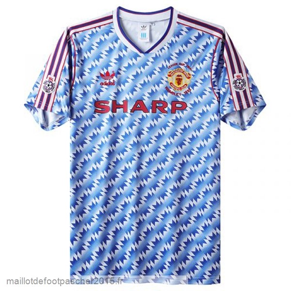 Maillot Foot Achat Exterieur Maillot Manchester United Rétro 1992 Bleu