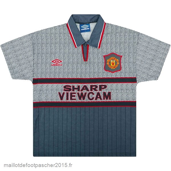 Maillot Foot Achat Exterieur Maillot Manchester United Rétro 1995 1996 Gris