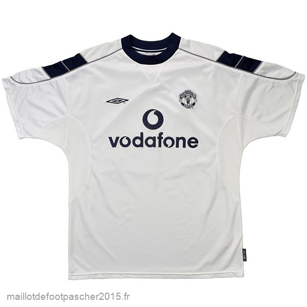 Maillot Foot Achat Exterieur Maillot Manchester United Rétro 2000 2001 Blanc