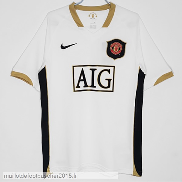 Maillot Foot Achat Exterieur Maillot Manchester United Rétro 2006 2007 Blanc