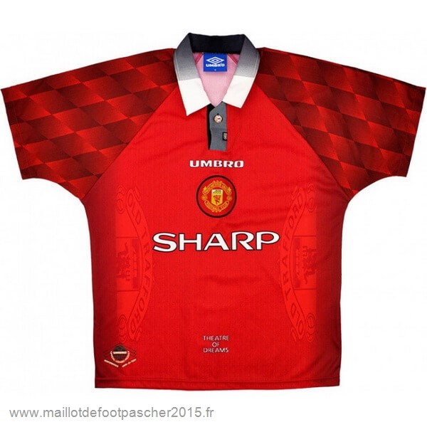 Maillot Foot Achat Domicile Maillot Manchester United Rétro 1996 1997 Rouge